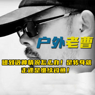 户外老曹 碰到这种情况怎么办！是转身就走还是继续钓鱼！